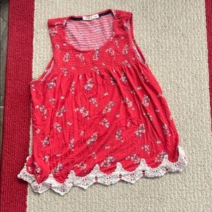 Cute Rewind soft floral tank top! Size L